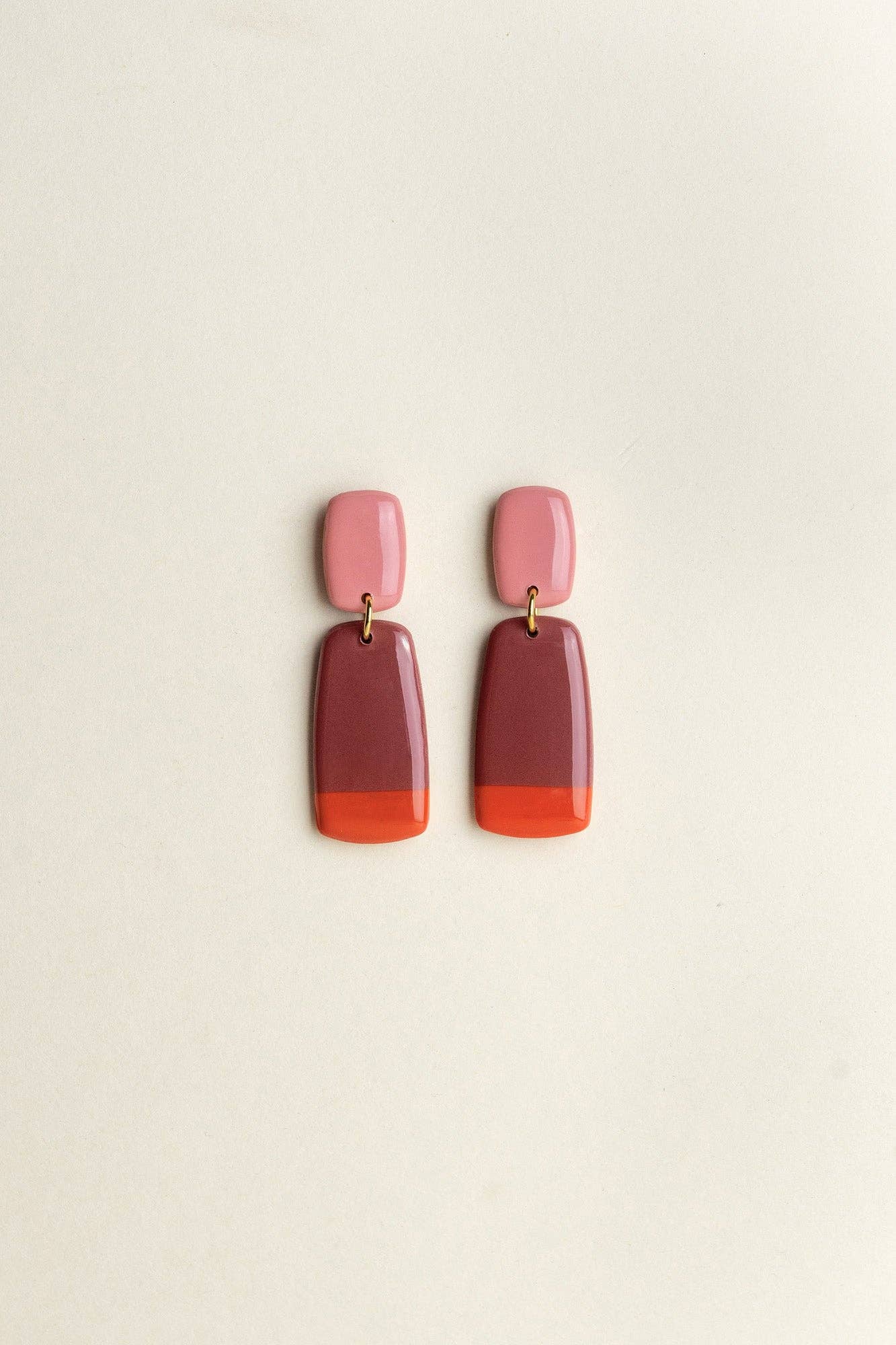 Van Schaaijk Studio Orecchini Juna - Fioritura / Malva / Tramonto