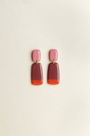 Van Schaaijk Studio Orecchini Juna - Fioritura / Malva / Tramonto