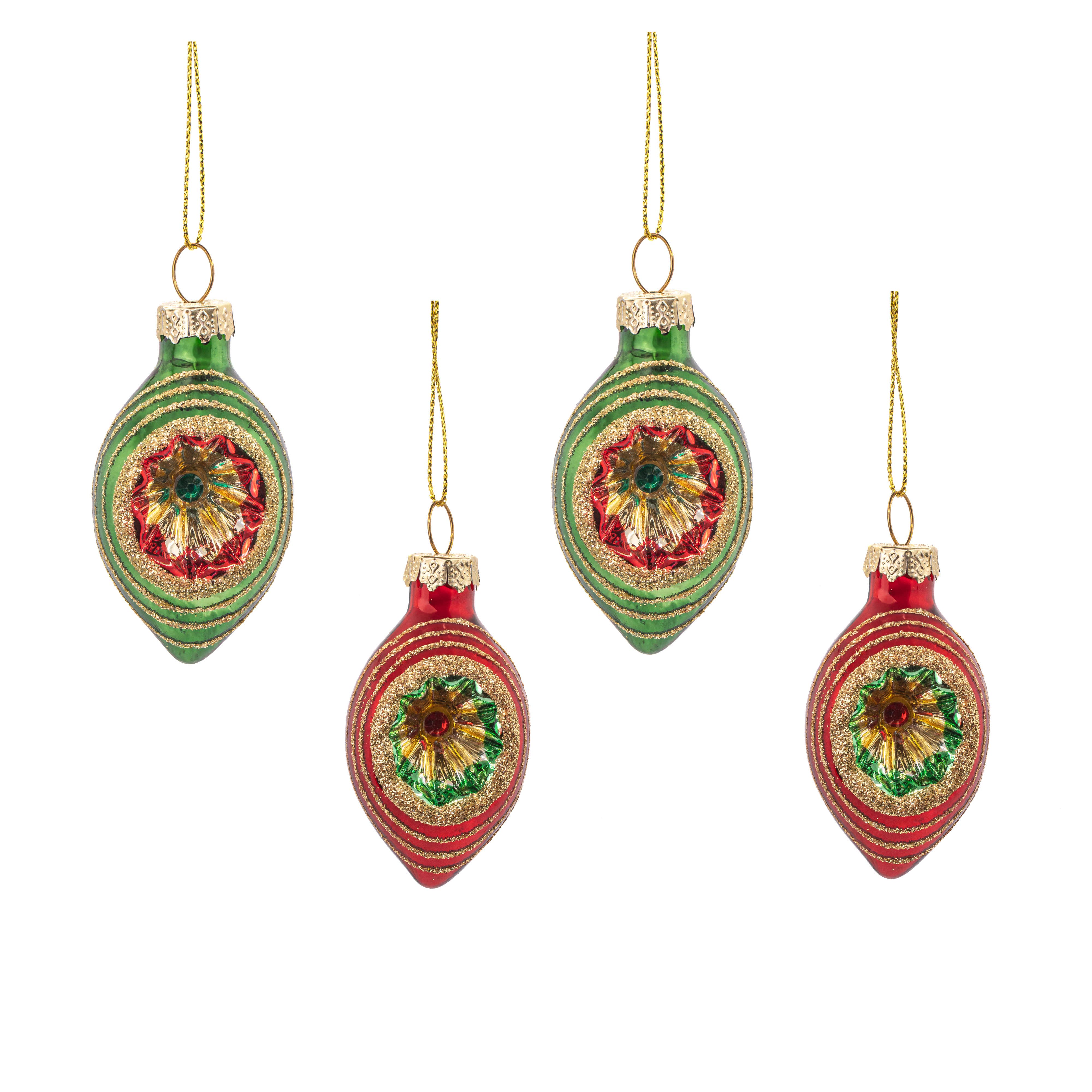 Sass & Belle Europe Mini Palline Retrò - Set di 4