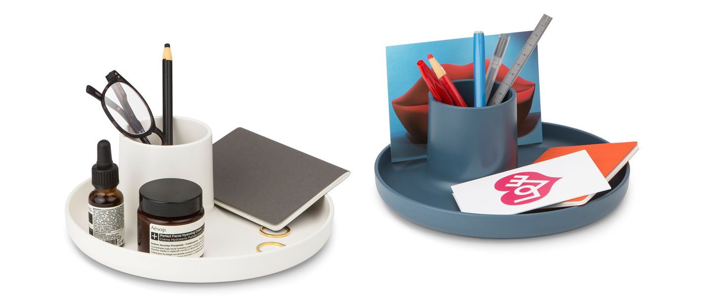 VITRA Portaoggetti O-Tidy Blu mare