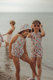 GRECH & CO Cappello a secchiello reversibile | Cotone biologico - In fiore