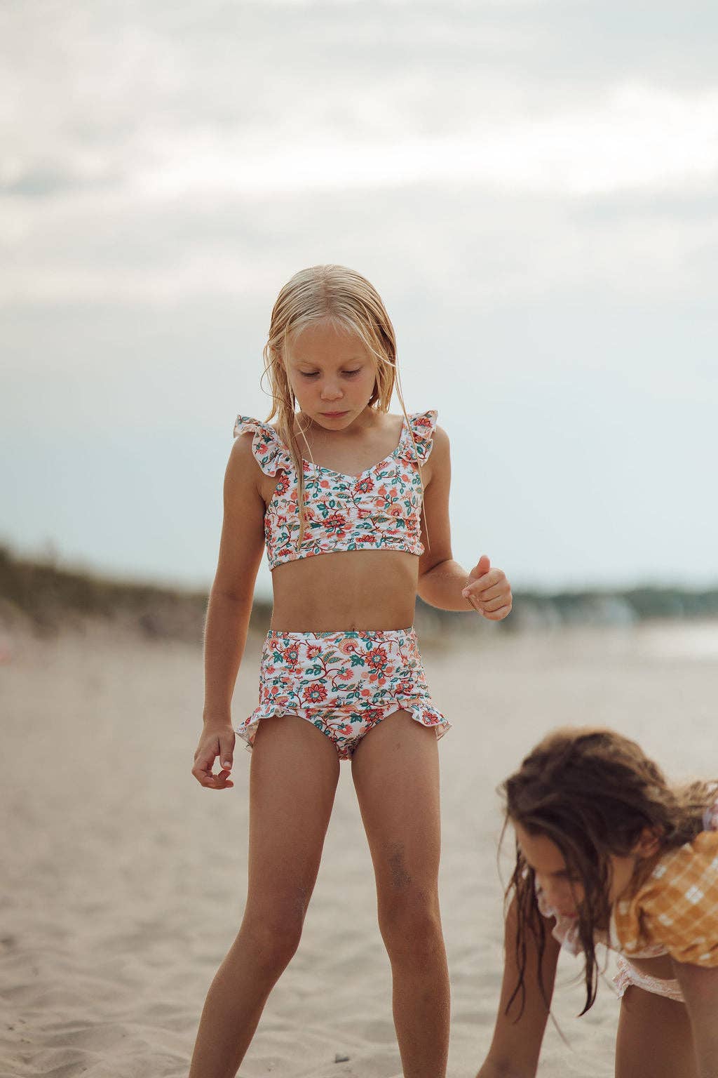 GRECH & CO Bikini a due pezzi con volant | UPF + riciclato - In Fiore