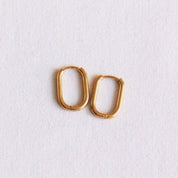 Bazou Creoli ovale in acciaio inossidabile 16mm «basic» - oro
