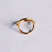 Bazou Anello in acciaio con tondo aperto - Oro