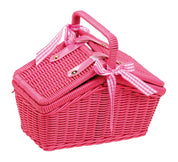 Small foot Cesto picnic con fiori colorati in stile anni ’70