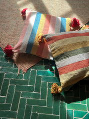 SOUK in the CITY CUSCINO in cotone a righe ESSAOUIRA con NAPPINE
