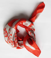 Les Belles Vagabondes Mini foulard arancione Peace and Love