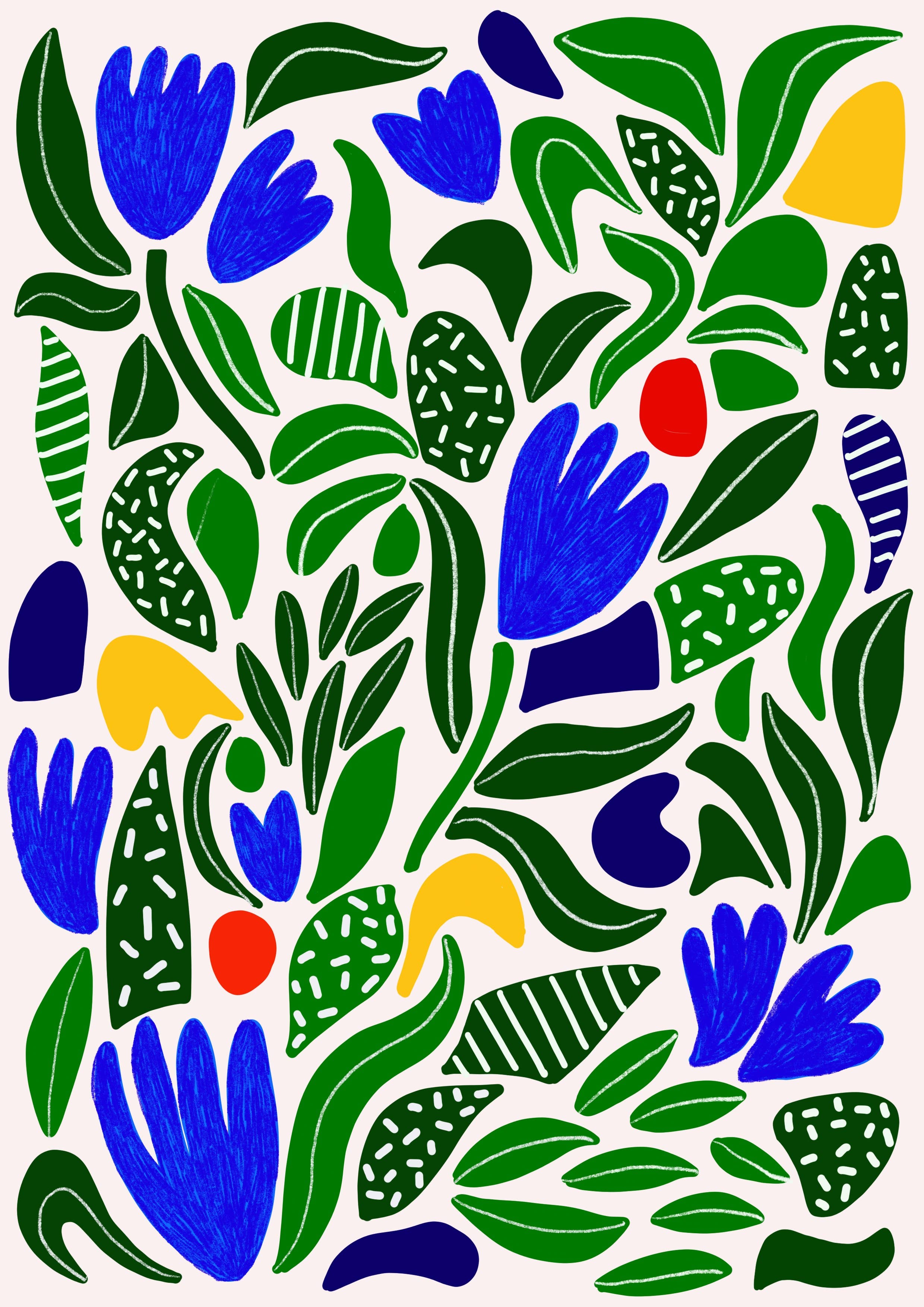 Teresa Rego Stampa d'Arte Fine Green Tulips: A3