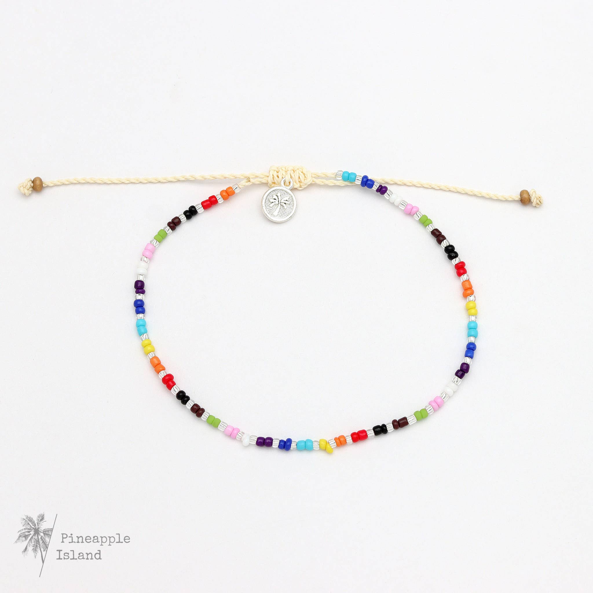 Pineapple Island Cavigliera con Perline Bangga, Gioielli Pride di Koh Surf