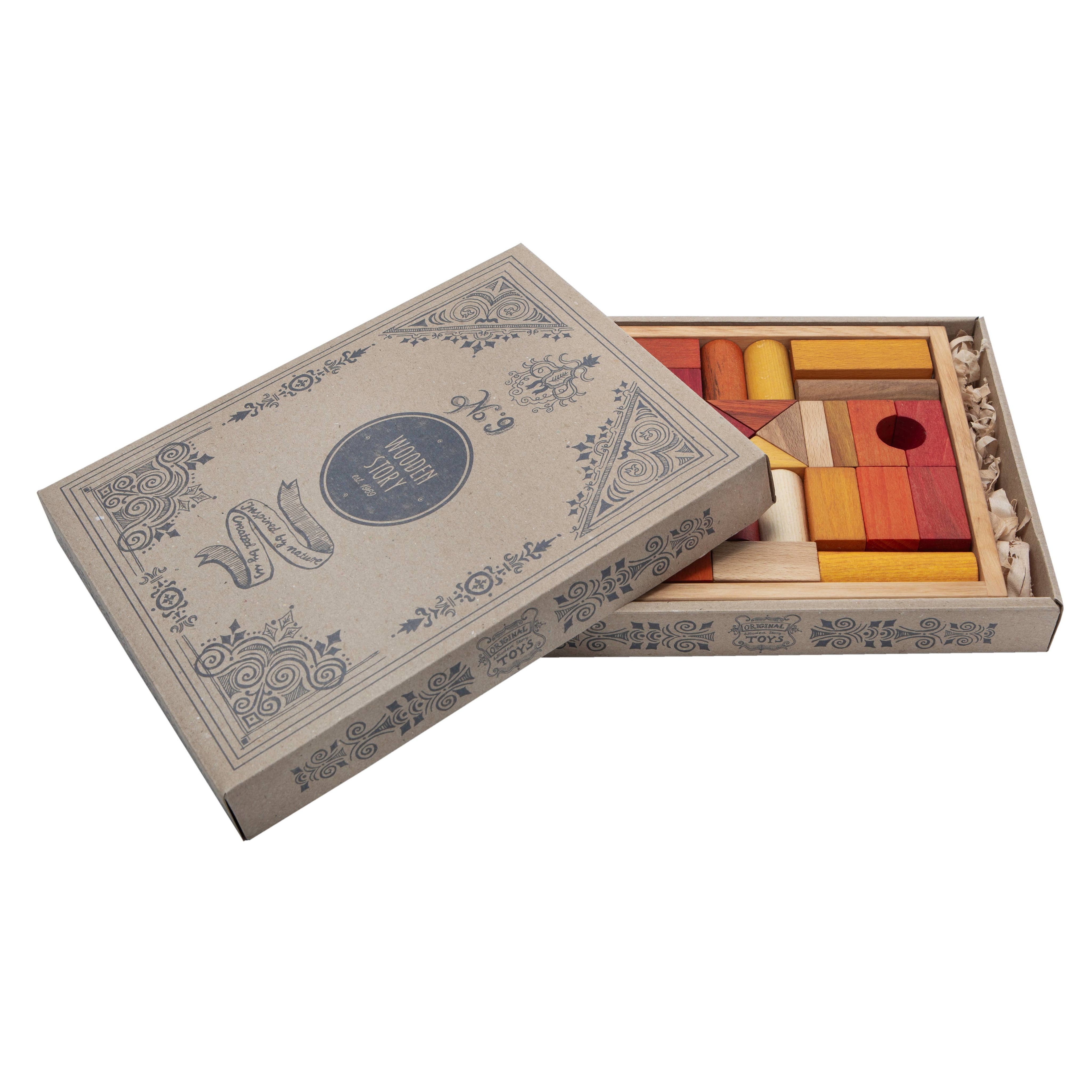 Wooden Story Sp. z o.o. Blocchi caldi nel vassoio - 30 pz