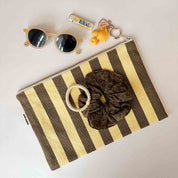 Rose in April POCHETTE LILI RIGHE LIMONE / OLIVA