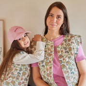 Bonheur du Jour Gilet senza maniche Cherry Donna - Rosa/blu