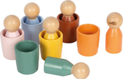 Small foot Bicchieri di ordinamento Montessori con figure | Motricità | Legno