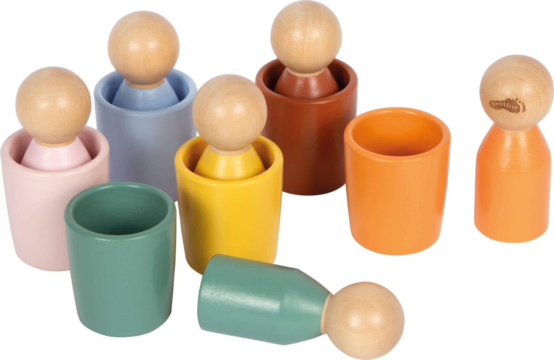 Small foot Bicchieri di ordinamento Montessori con figure | Motricità | Legno