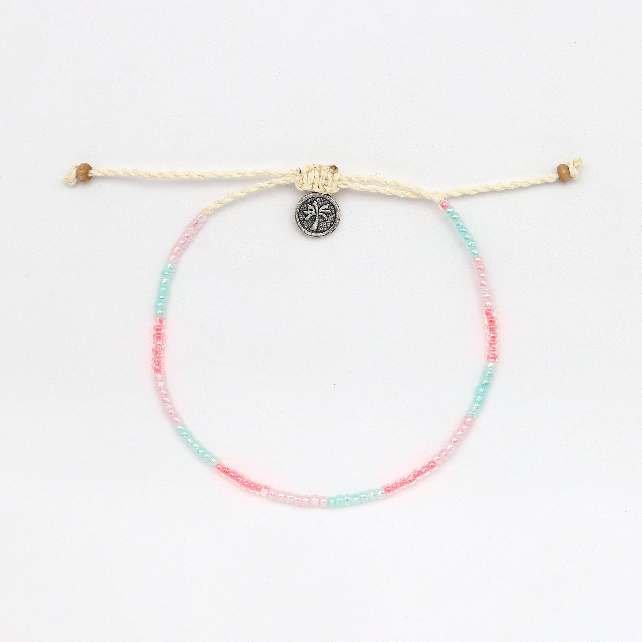 Pineapple Island Cavigliera con perline Nusa Dainty, cavigliera da spiaggia di Koh Surf: Beige