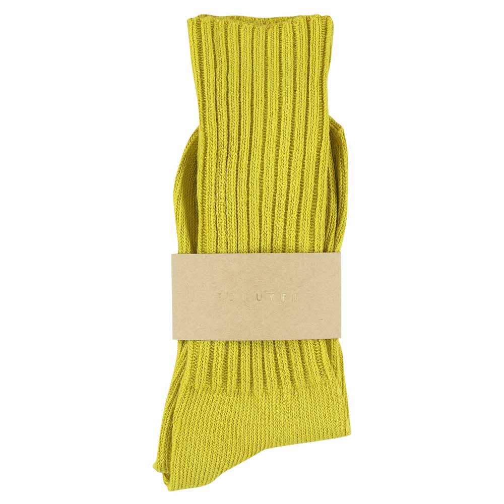 ESCUYER Calzini da donna Crew - Gialli: EU 36/41 UK 3.5/7 US 6/9.5