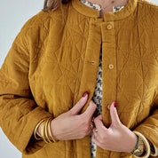 Bonheur du Jour Giacca da donna trapuntata in velluto - Bronzo
