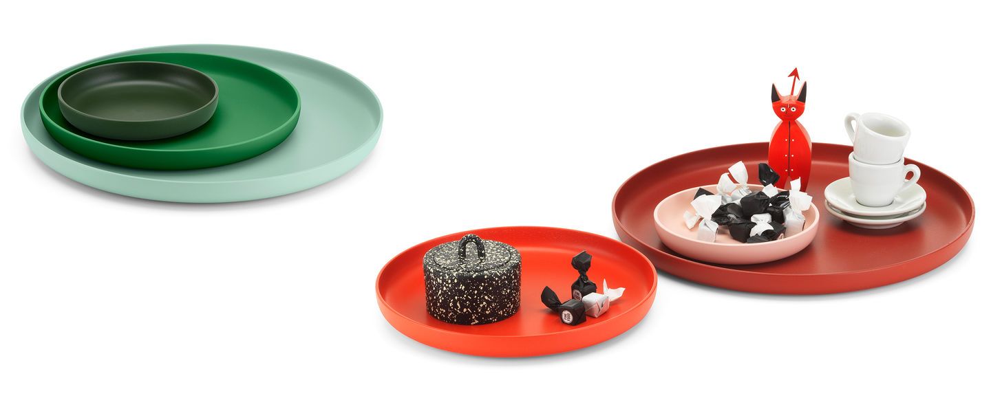 VITRA Trays  Set 3 vassoi Verde