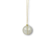 Kinta Cappuccio per pallina di Natale a righe con oro 3 cm: Magenta