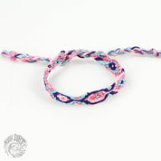 Pineapple Island Bracciale in cotone e seta tessuto a mano di Koh Surf: Toni estivi
