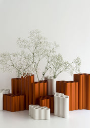 VITRA Vaso grande arancione bruciato