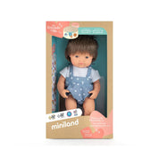 Bambola maschio castano 38cm Miniland
