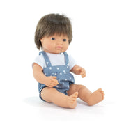 Bambola maschio castano 38cm Miniland