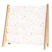 3 Sprouts Libreria per bambini con tessuto riciclato - Terrazzo: Crema Terrazzo