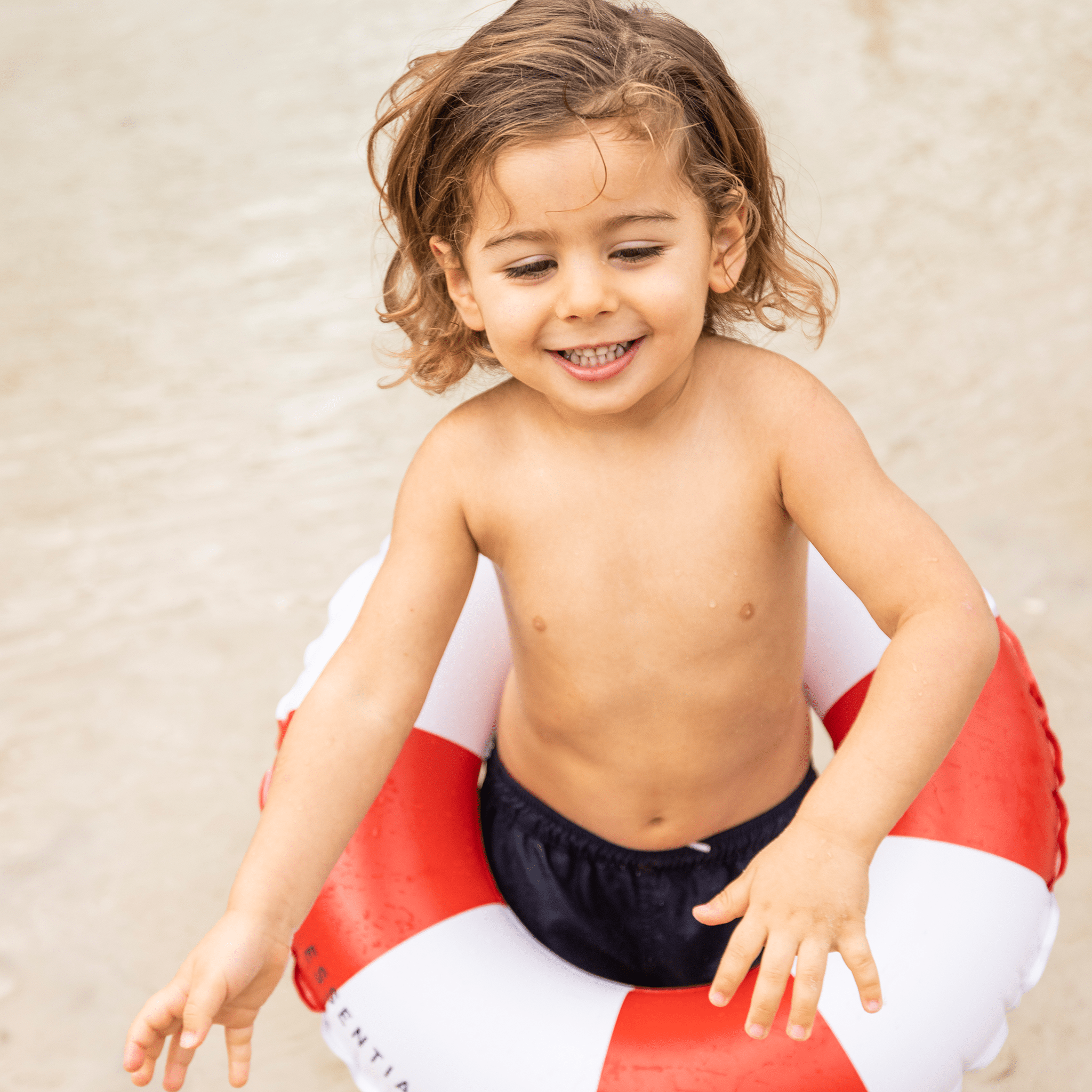 Swim Essentials Ciambella da nuoto - Rosso/Bianco - Drift