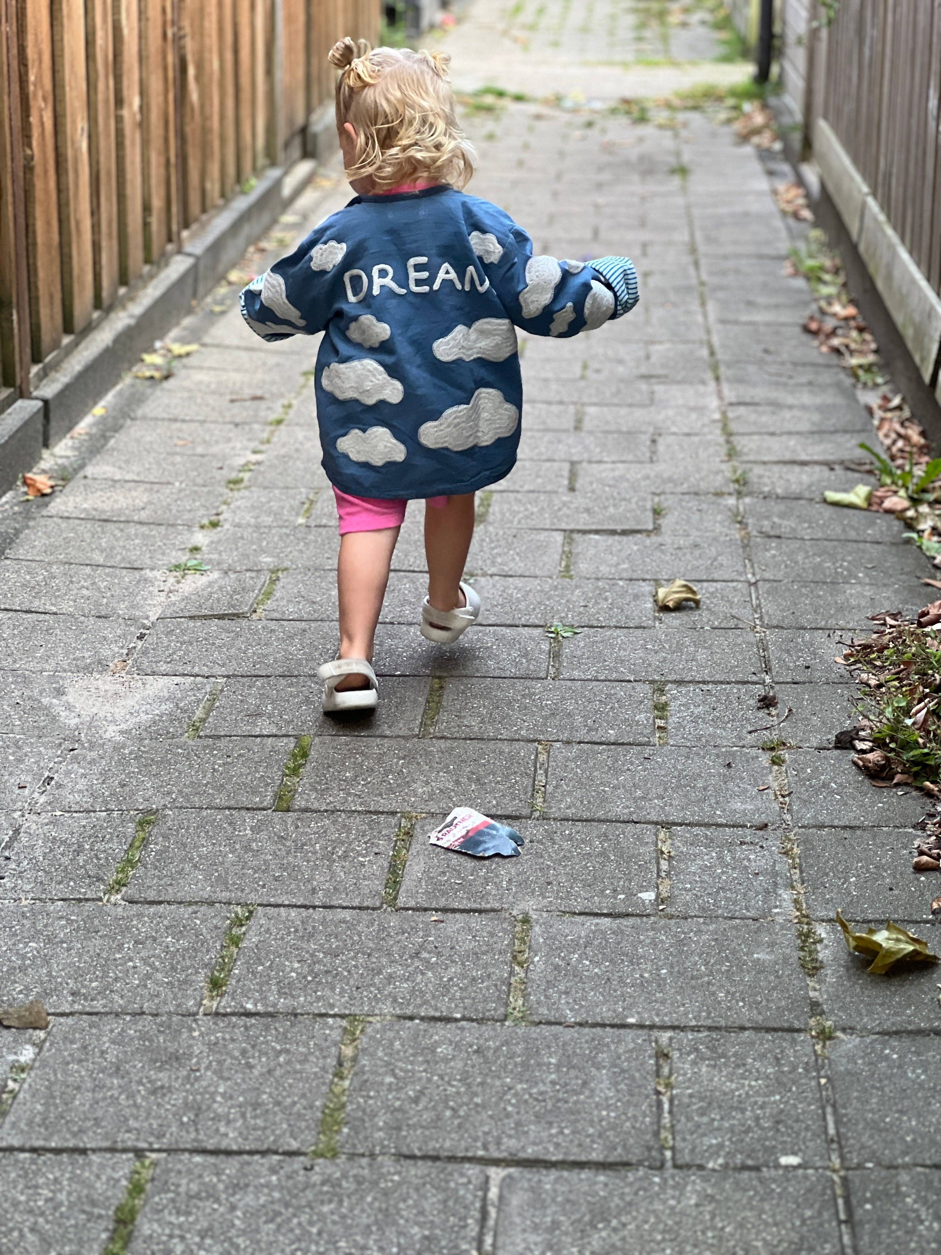 ToutVintage Giacca ricamata in cotone nuvola BAMBINI