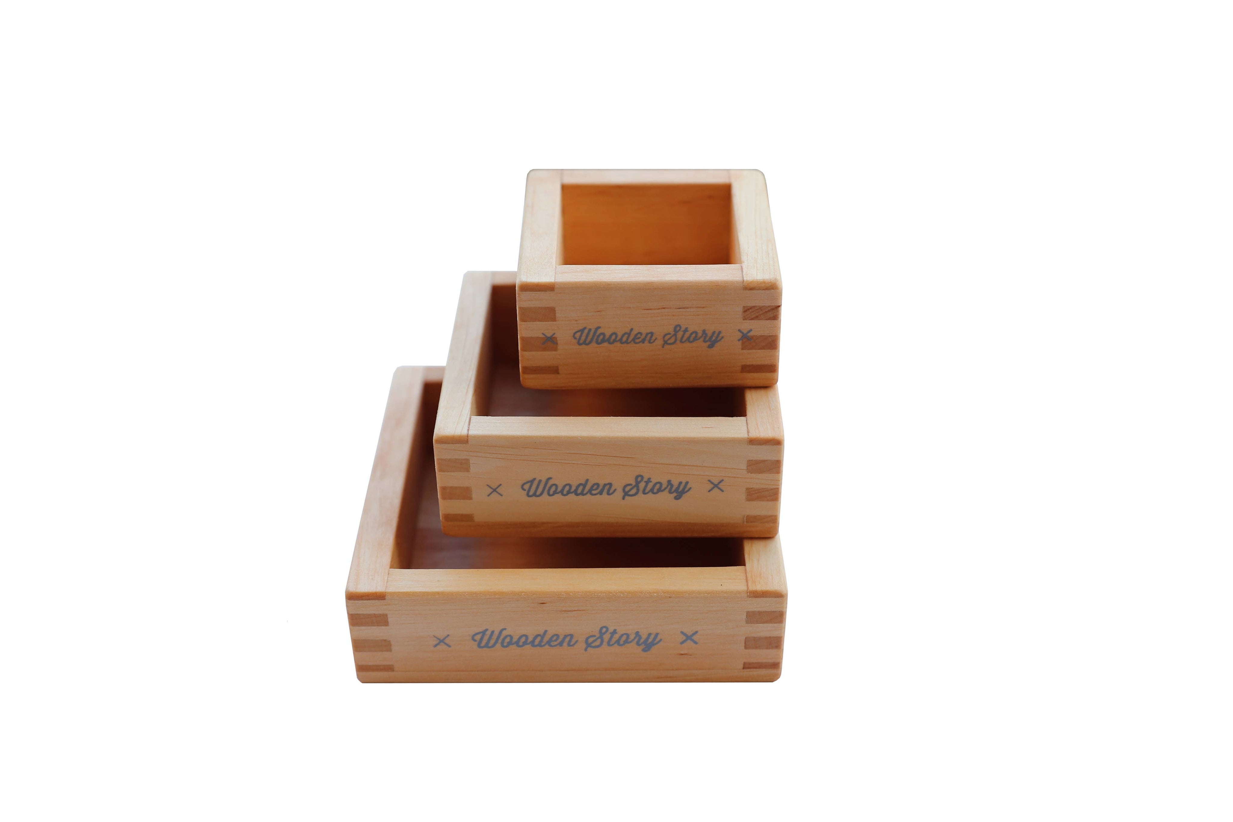 Wooden Story Sp. z o.o. Vassoi di smistamento Montessori - set da 3 pezzi
