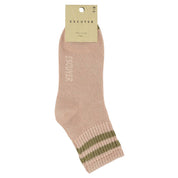 ESCUYER Calzini alla caviglia a righe da donna - Rosa / Verde: EU 36/41 UK 3.5/7 US 6/9.5