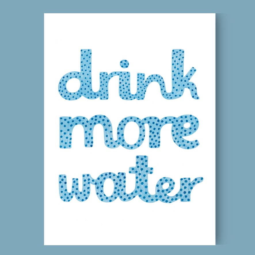 Daria Solak Illustrations DRINK MORE WATER