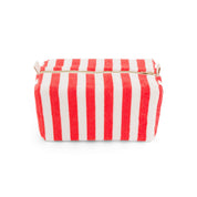 Rose in April Beauty case Vic a righe rosse in spugna 100% cotone: POMODORO / L13*W26*H12