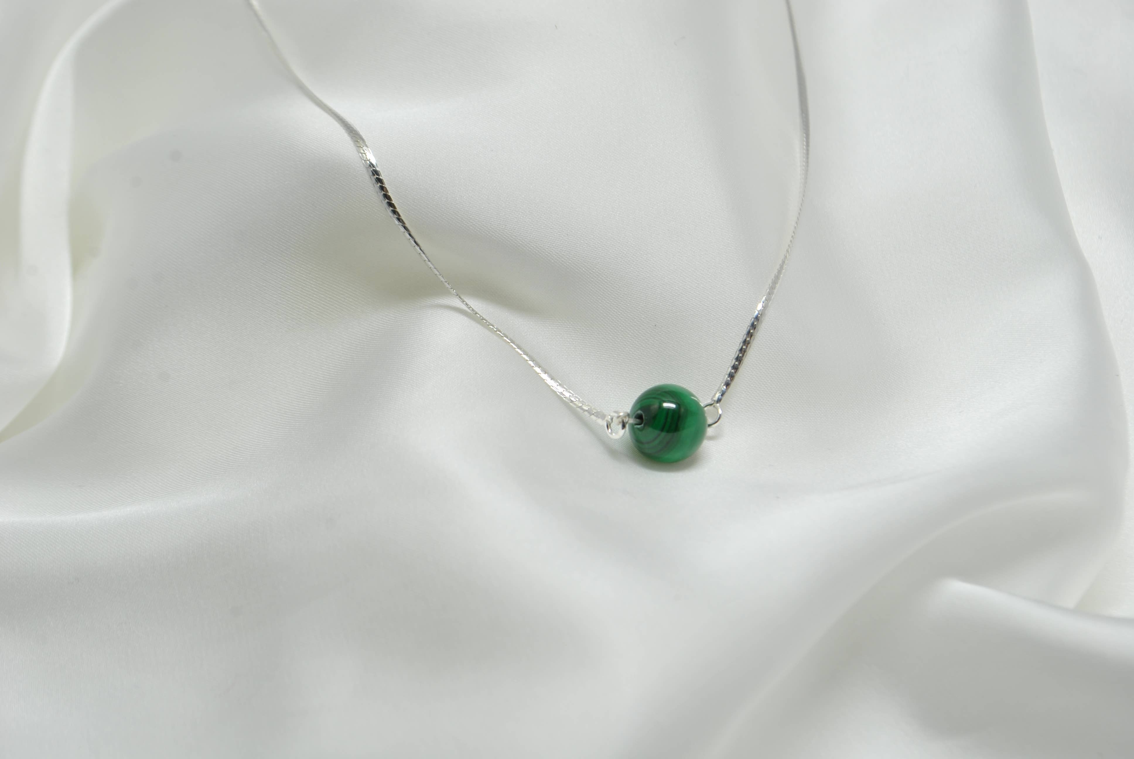 Iroquoise Collana in malachite e argento 925