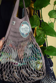 Filt1860 Filetto standard per la spesa per tè alla rosa, manici piccoli
