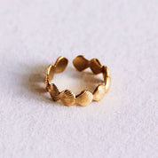 Bazou Anello regolabile con conchiglie