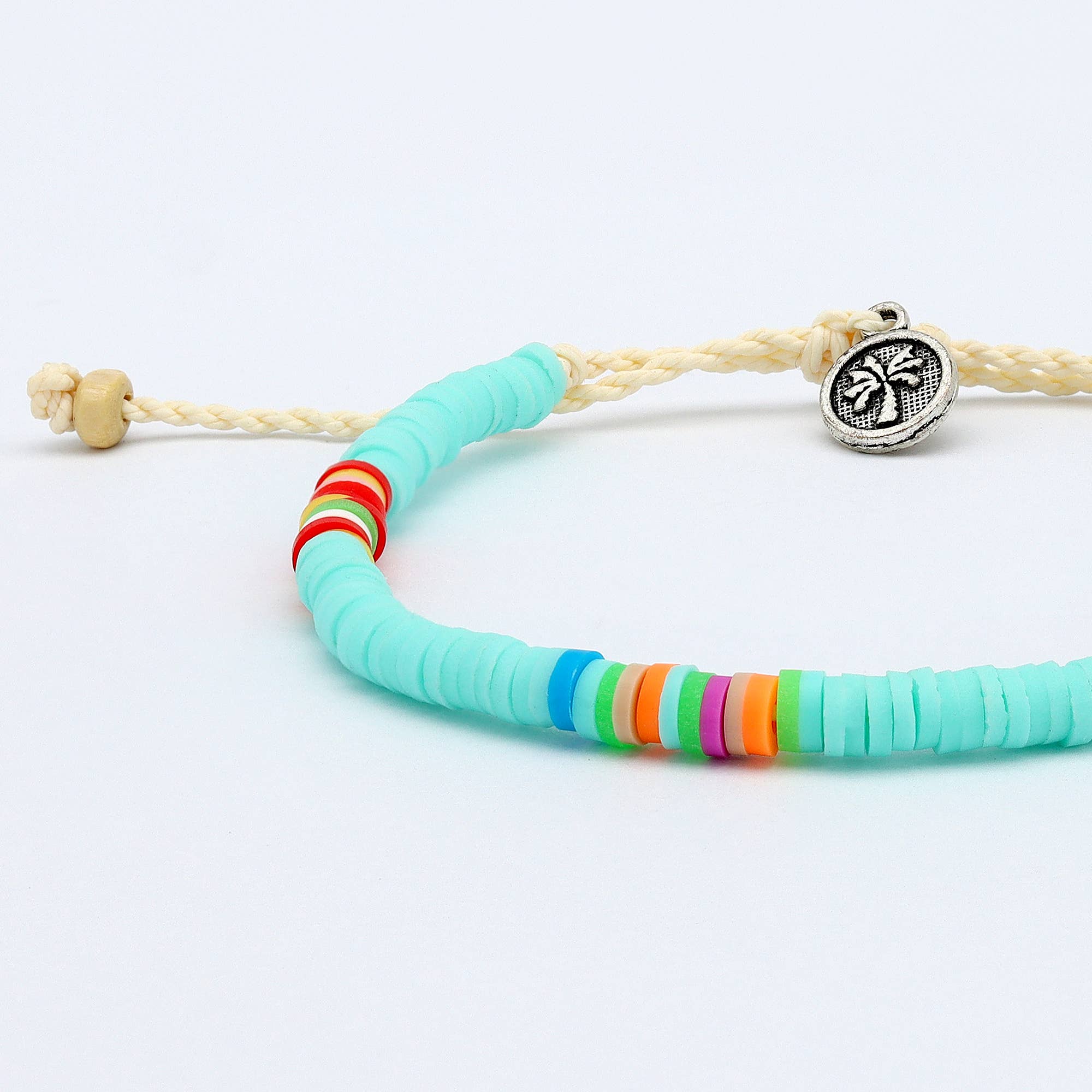 Pineapple Island Braccialetto con perline in argilla Malabar di Koh Surf: Acqua