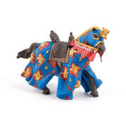 Papo Statuina cavallo blu con giglio