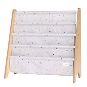 3 Sprouts Libreria per bambini con tessuto riciclato - Terrazzo: Crema Terrazzo