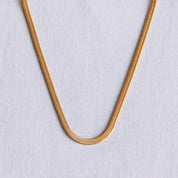 Bazou Catena a serpente piatta, 3 mm, colore oro