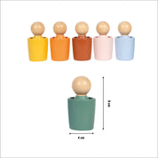 Small foot Bicchieri di ordinamento Montessori con figure | Motricità | Legno