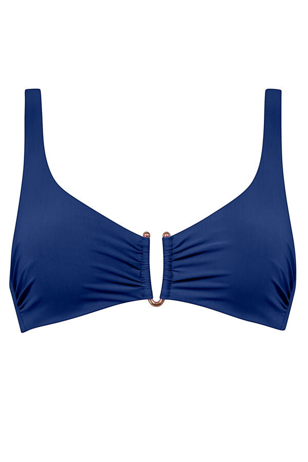 MARYAN MEHLHORN BIKINI TOP BLU NOTTE