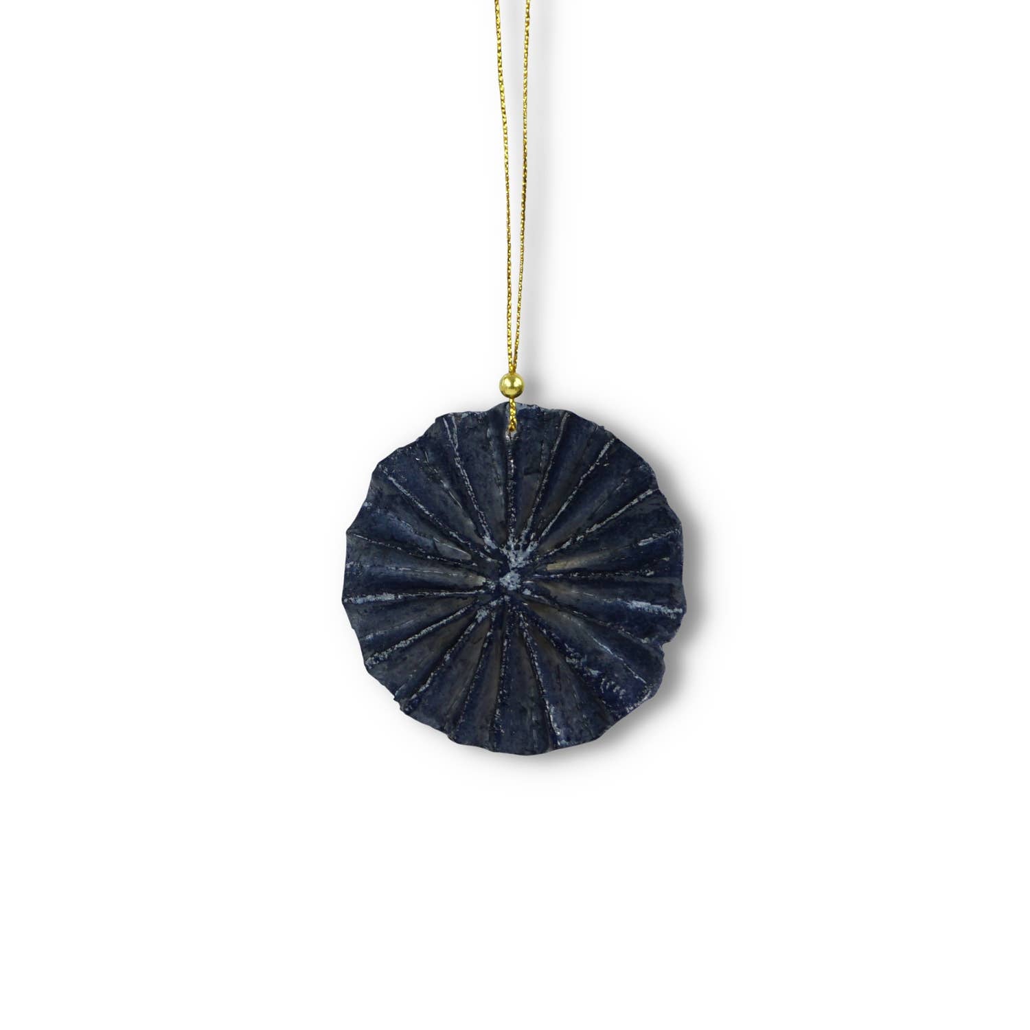 Kinta Trim Origami Tappo rotondo in polpa 6 cm: Blu della sera con filo dorato