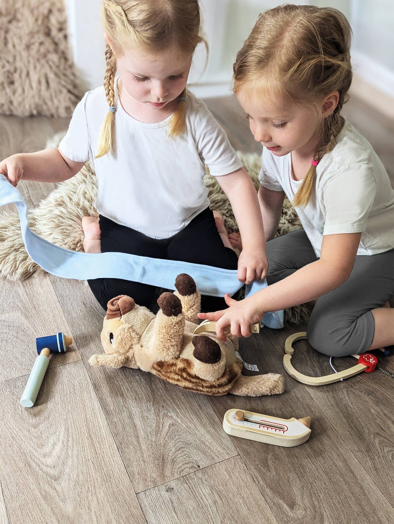 small foot Set gioco medico in legno | Giocattolo di ruolo per piccoli dottori