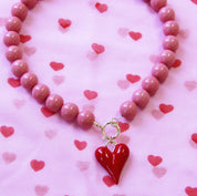 Bazou Ciondolo Cuore XL - rosso