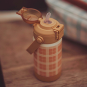 GRECH & CO Bottiglia Termica 2 in 1 Sip + Chug 12 oz. | Lille Cottage Club: Sienna a quadretti