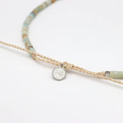 Pineapple Island Collana con perline in pietra Mawi: Toni naturali