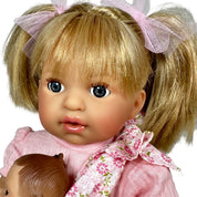 Nines Artesanals d'Onil Dolls BAMBOLA ALEX CON BAMBINO ROSA: CUSTODIA