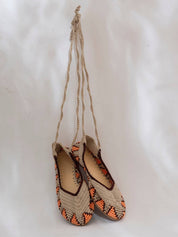 slō Ballerine Terracotta Sun in crochet con cinturini romani
